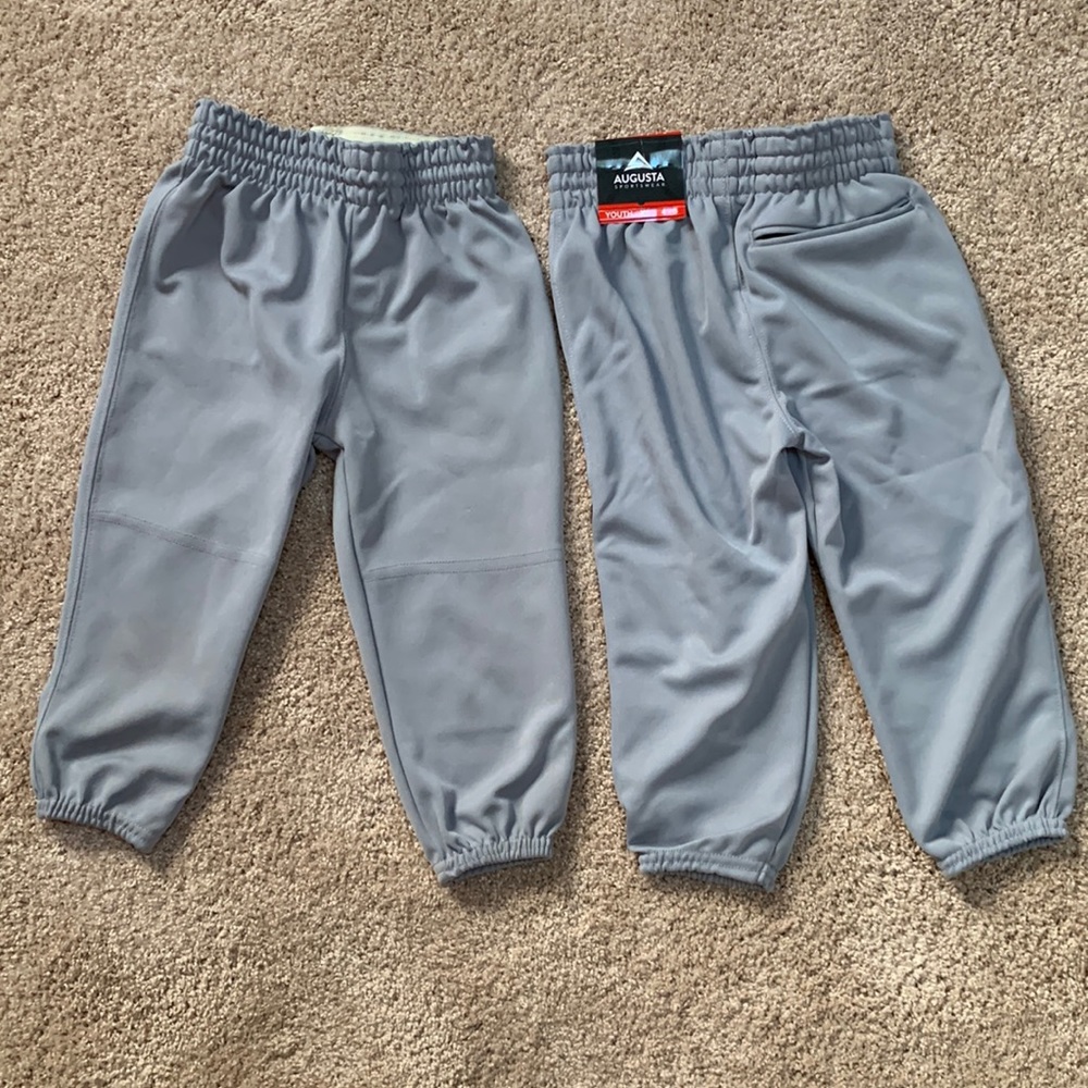 2 pairs of Augusta youth XS knee length baseball pants